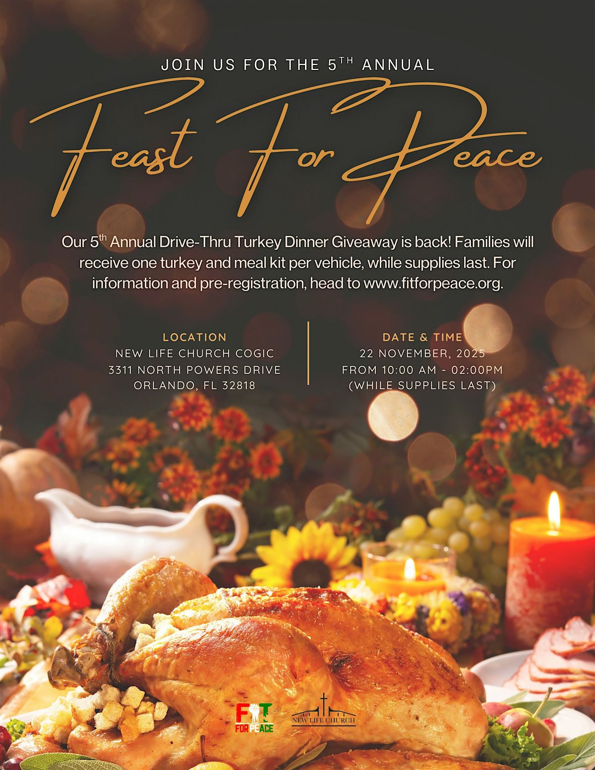 5th Annual Feast For Peace Turkey Giveaway