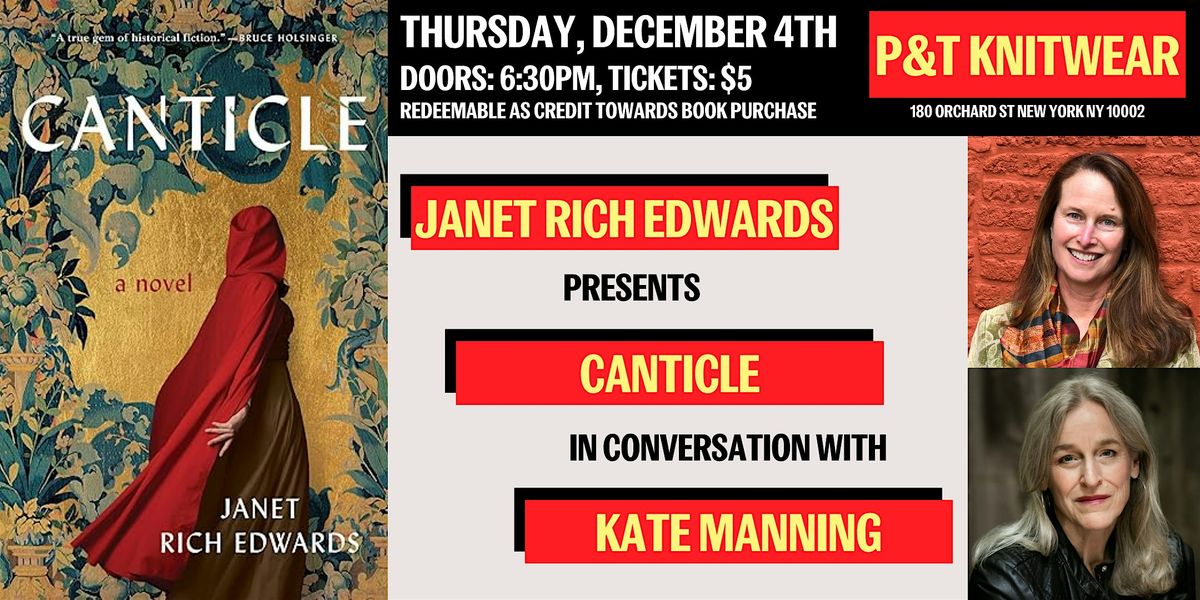 Janet Rich Edwards presents Canticle, with Kate Manning