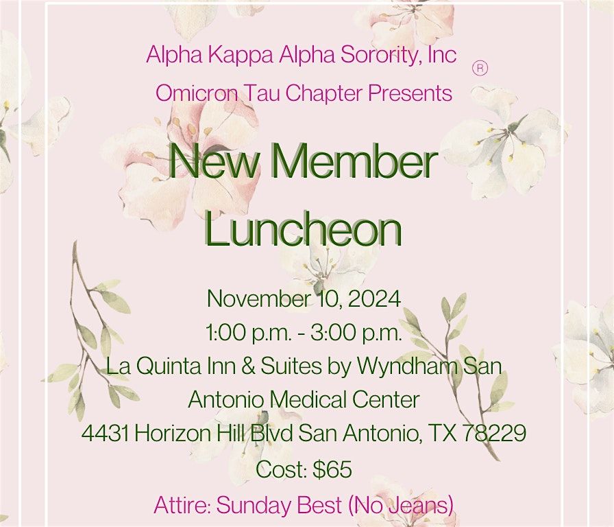 New Member Luncheon