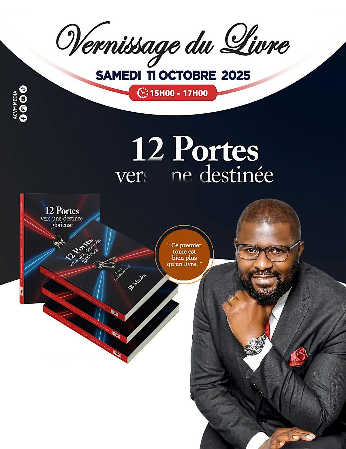 Vernissage du livre "12 Portes vers une destin\u00e9e glorieuse"