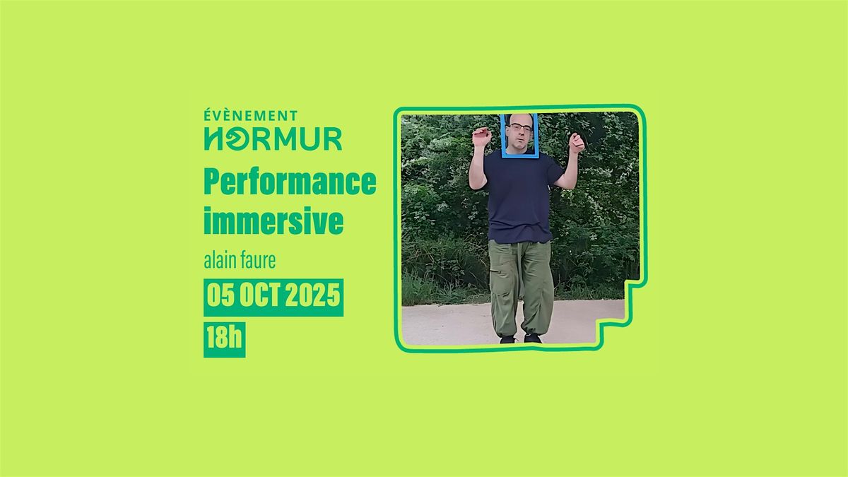 Performance immersive avec Alain Faure \u00e0 Paris 12 - Lieu insolite