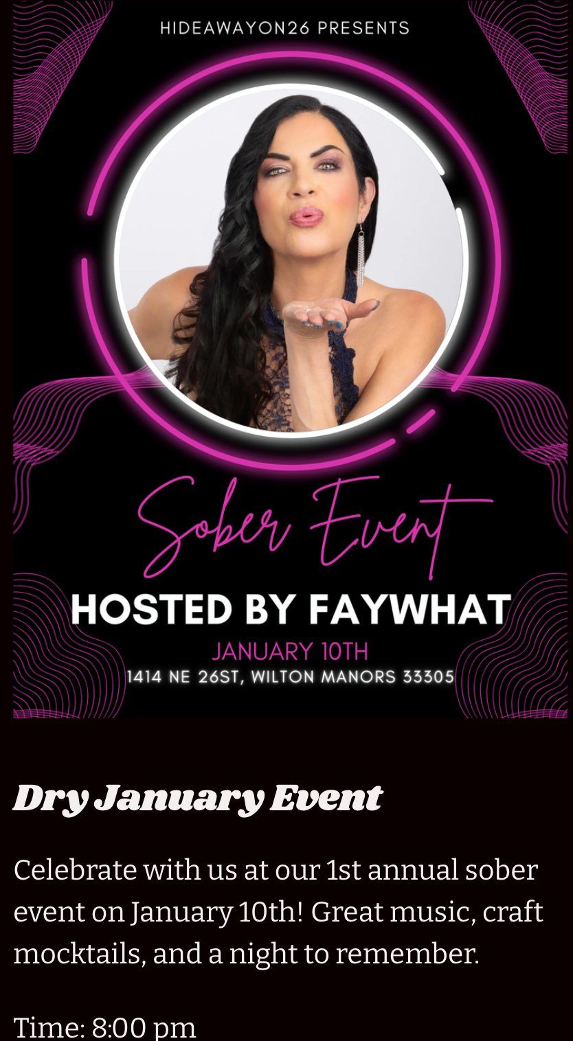 Dry January Event Hosted by Fay What?!