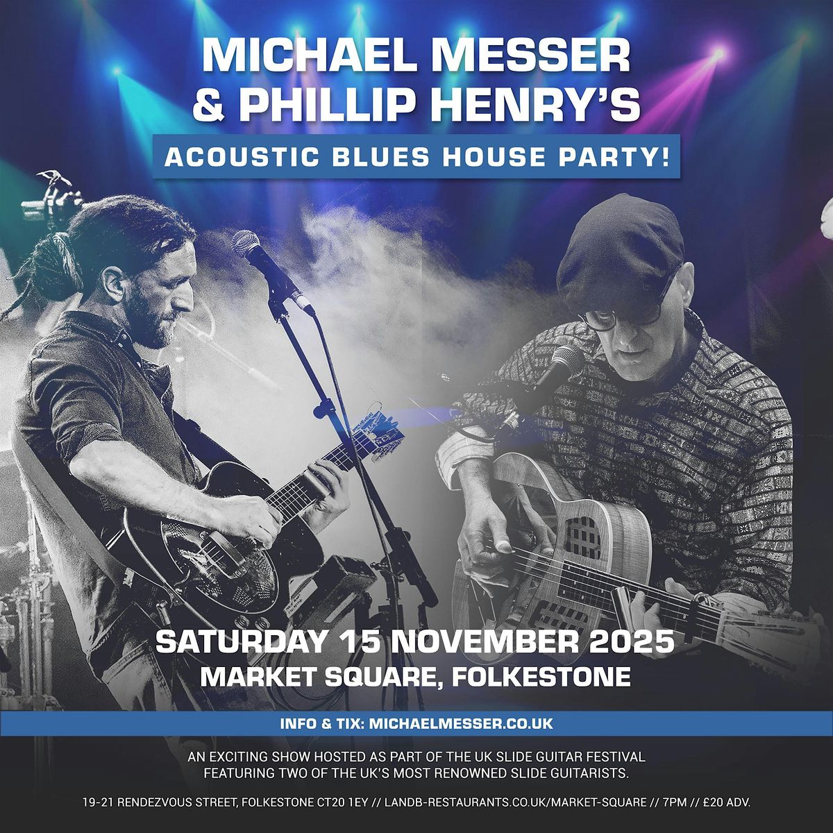 Michael Messer & Phillip Henry's Acoustic Blues House Party - Folkestone