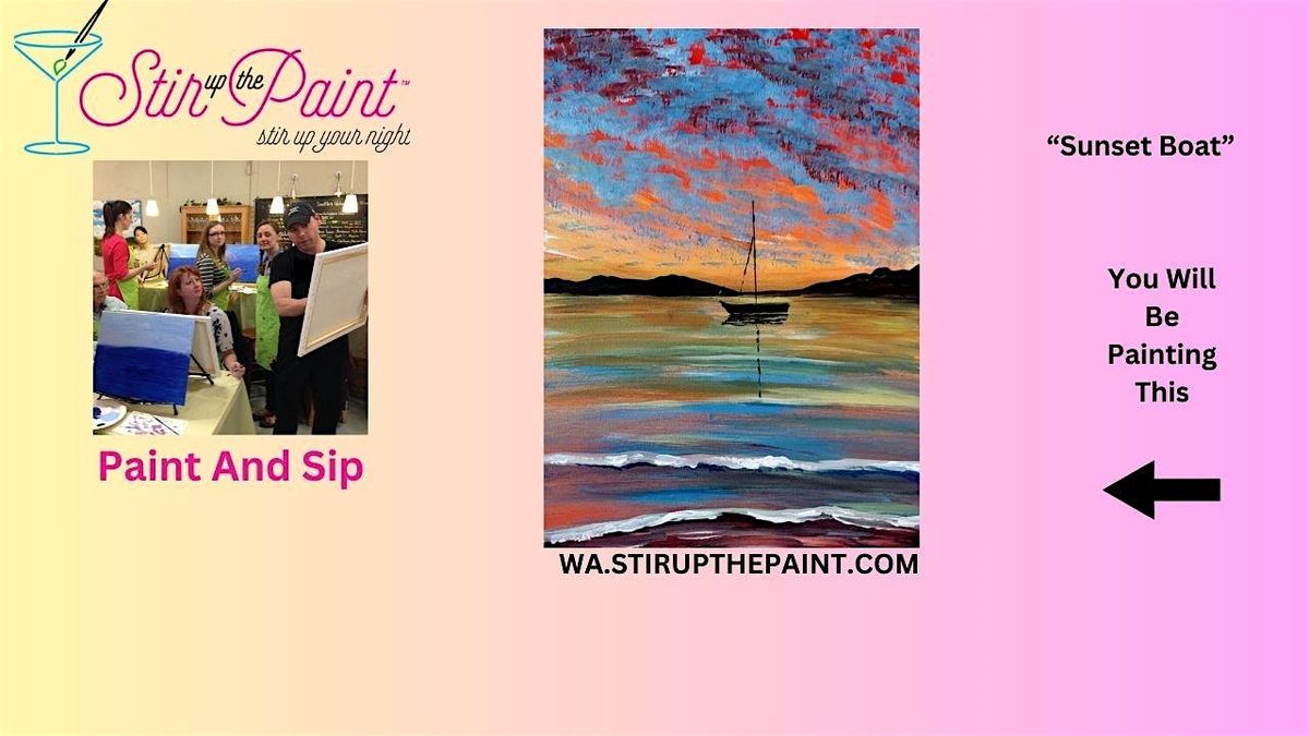 Seattle Paint and Sip, Paint Party, Paint Night  With Stir Up The Paint