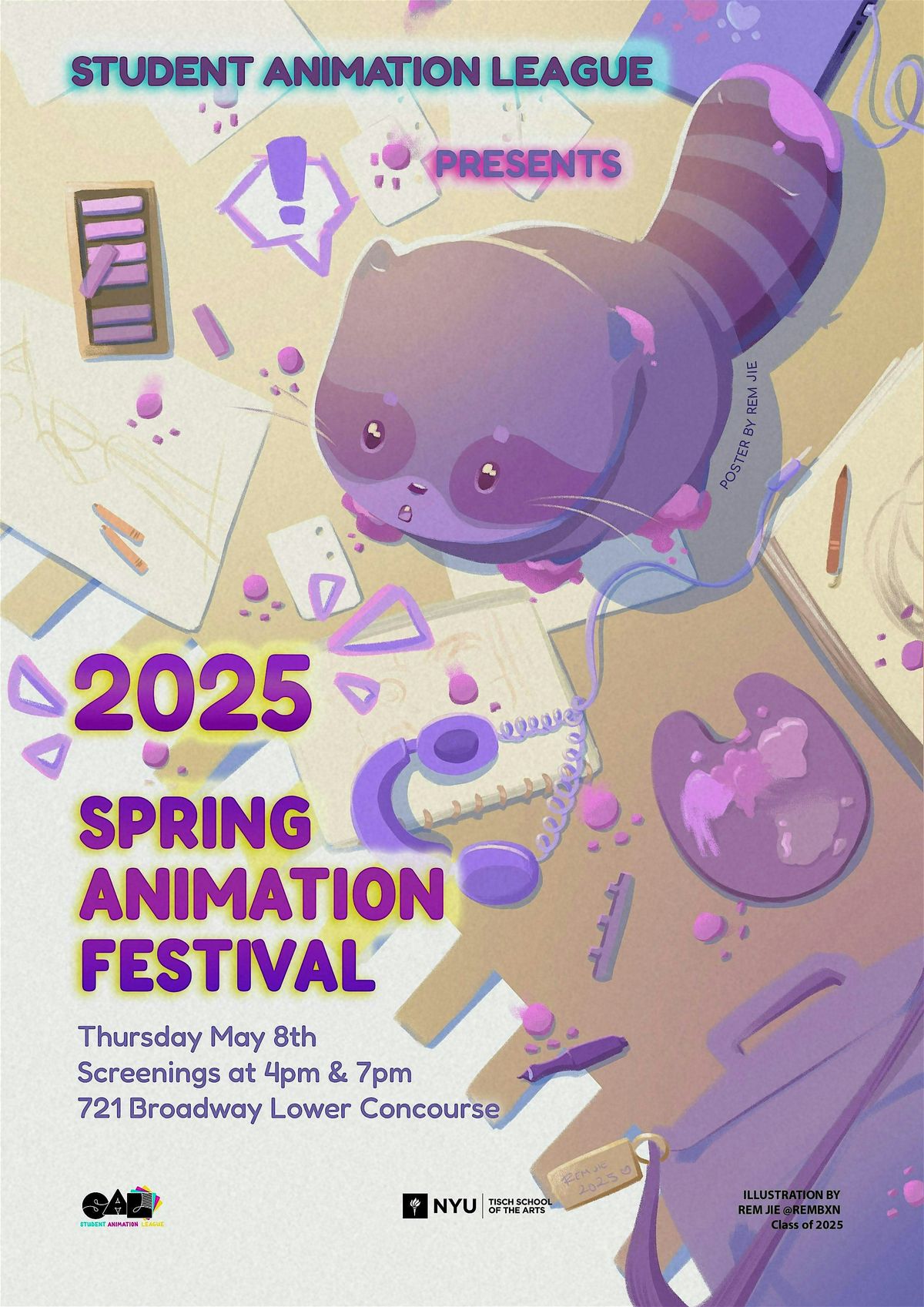 2025 NYU Spring Animation Festival, 721 Broadway, New York, 8 May 2025