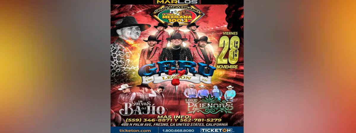 GERU Y SU LEGION 7, LOS DEL PALENQUE & MAS