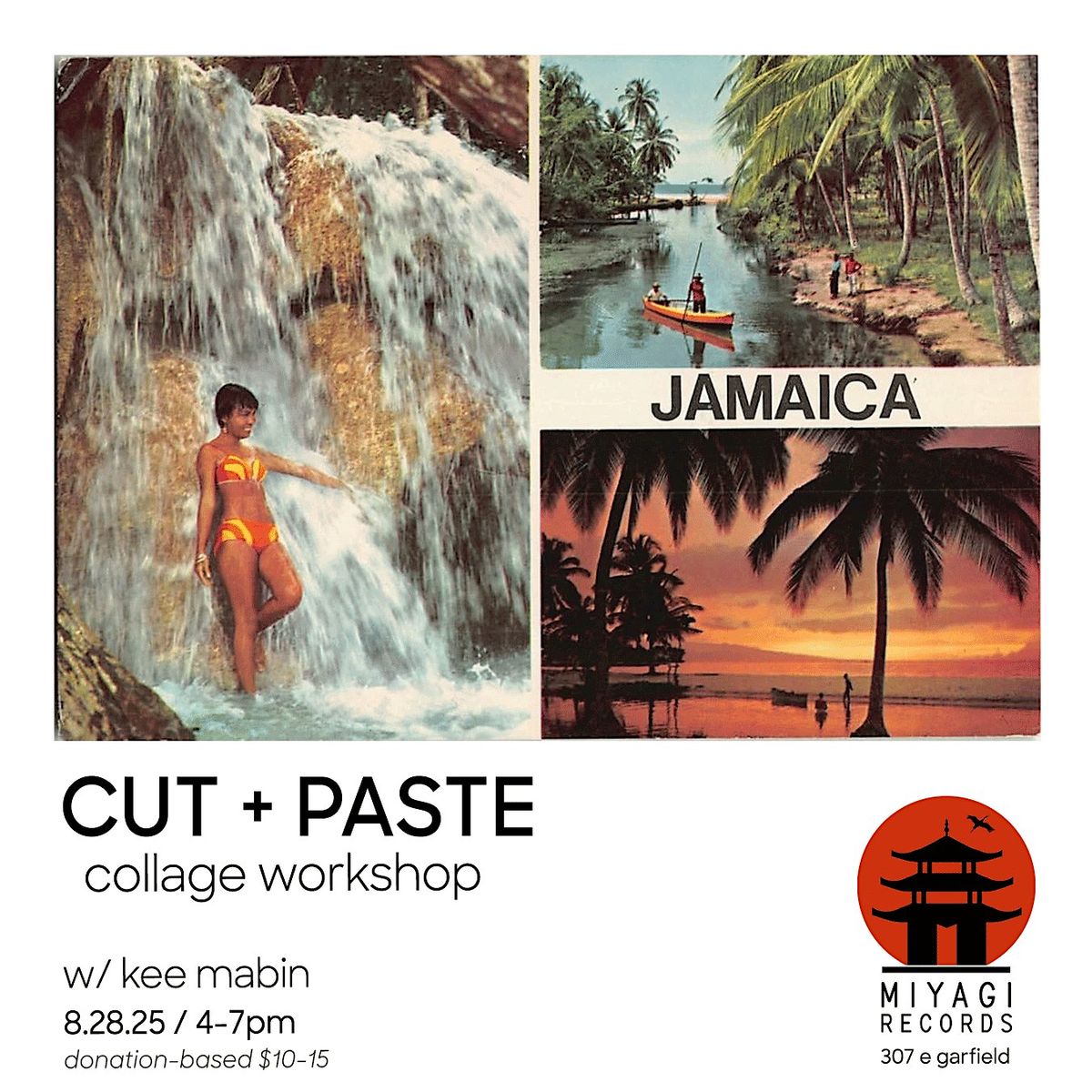 Cut + Paste Collage Workshop w\/ Kee Mabin | JA Postcards