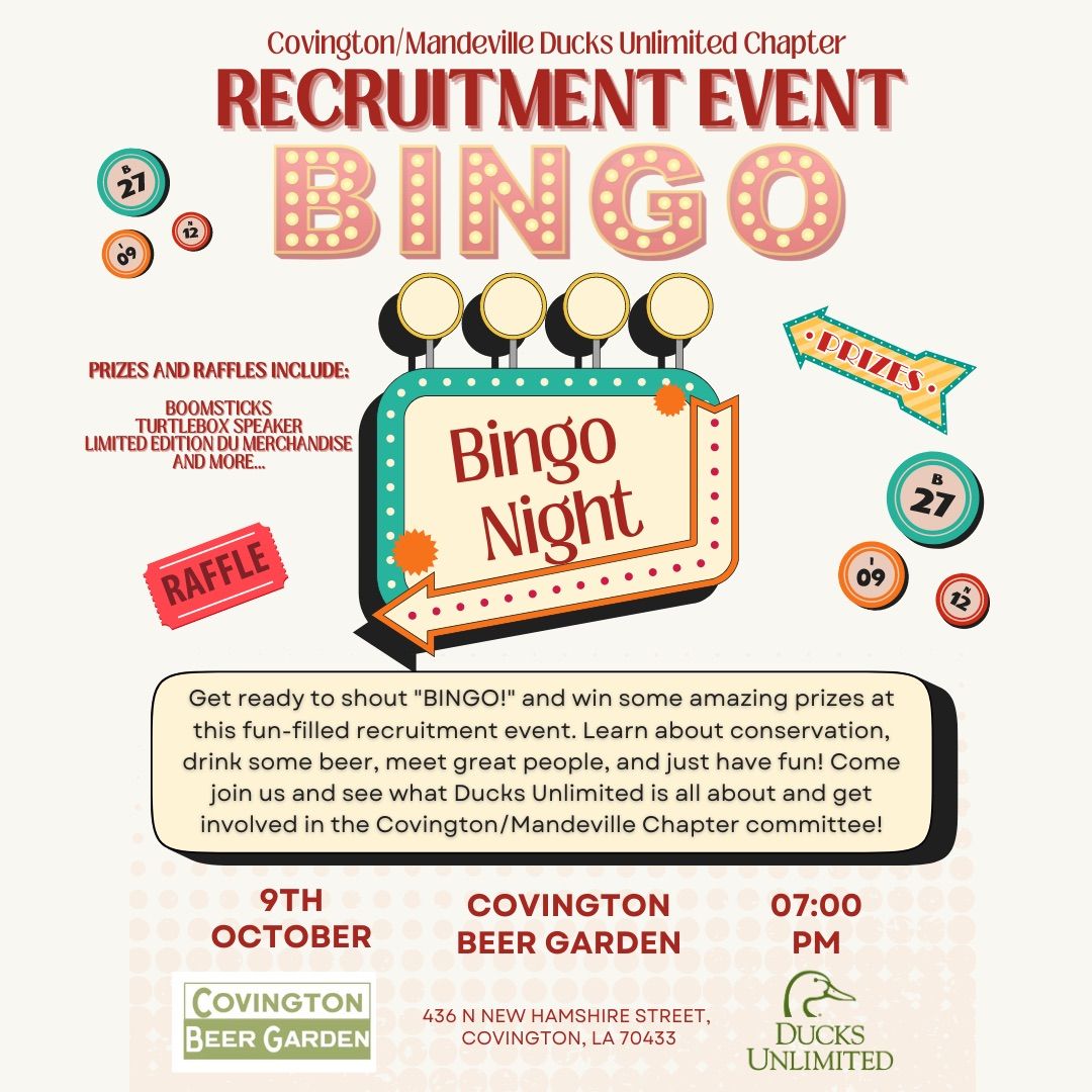 Covington\/Mandeville DU Recruitment Bingo Event