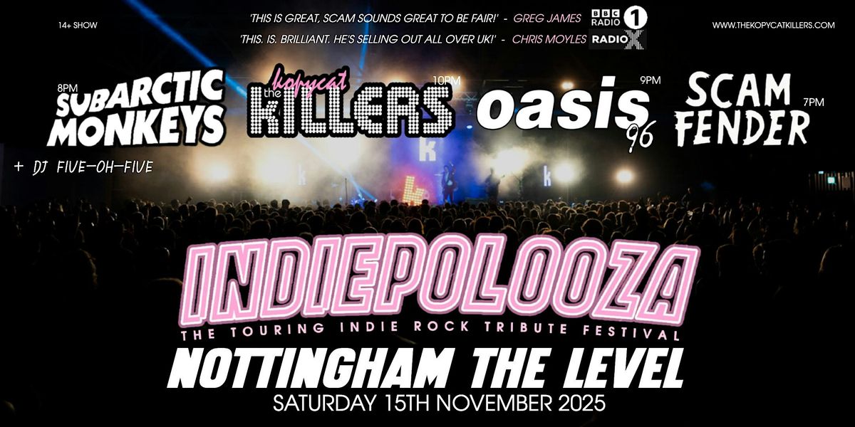 Indiepalooza - Nottingham The Level - 15th  November 2025