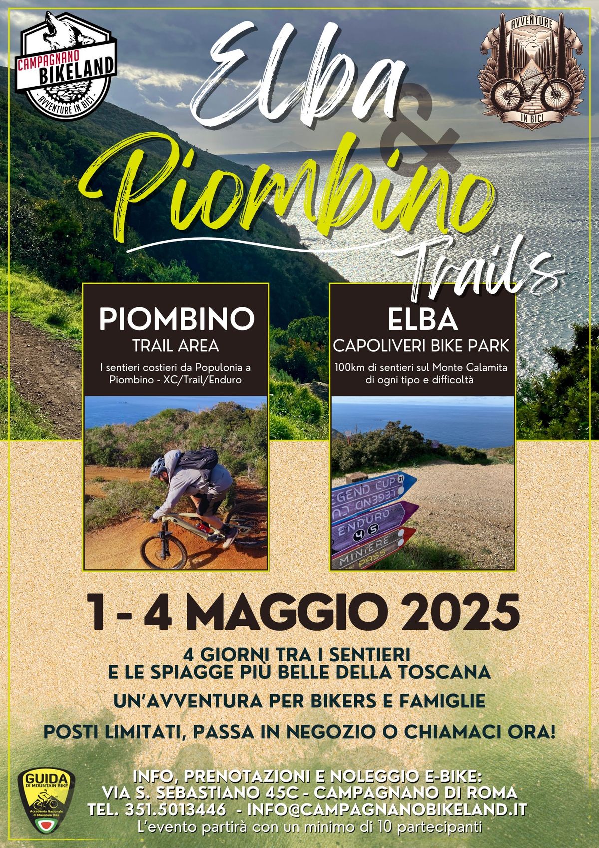 Elba & Piombino Trails in MTB