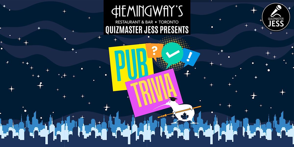 Pub Trivia - Hosted by the Quizmaster Jess Team