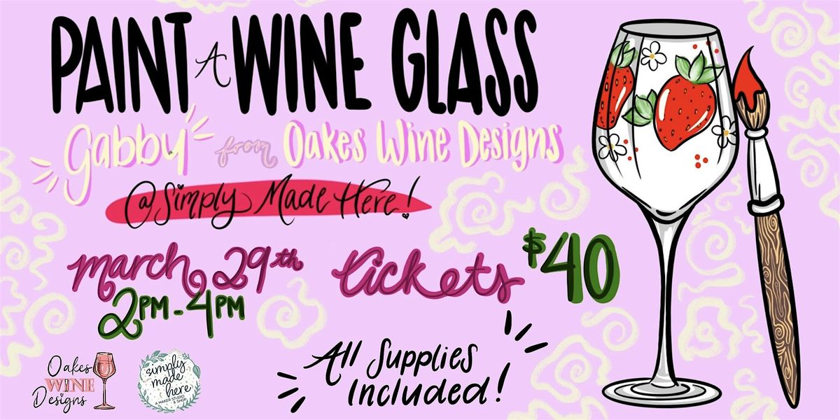 Paint A Wine Glass Event