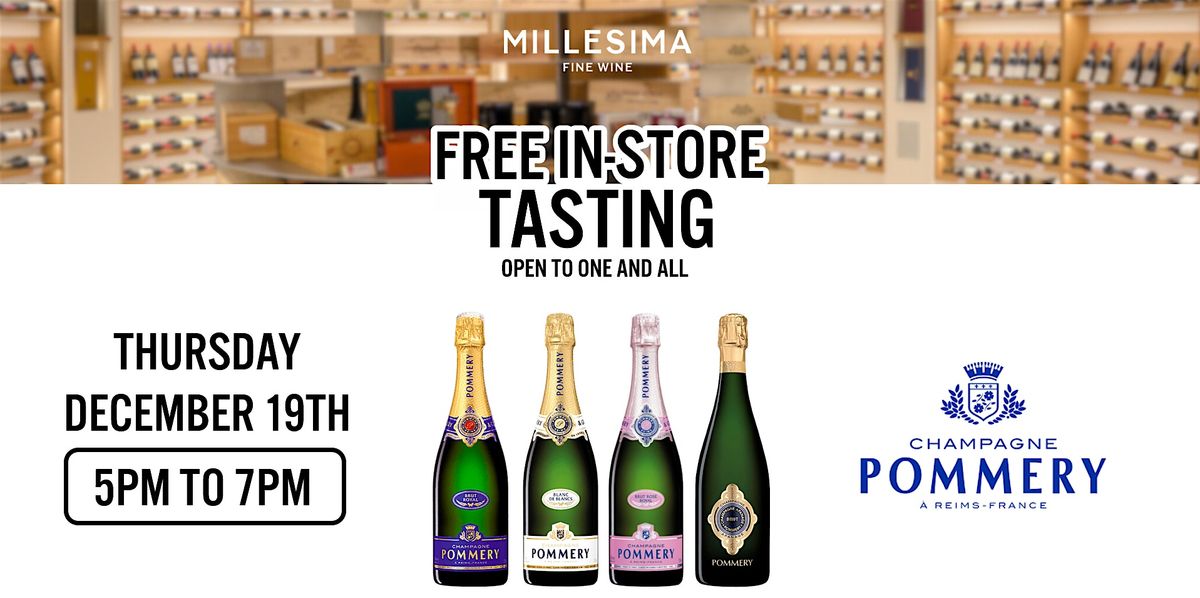 Free Wine Tasting - Champagne Pommery