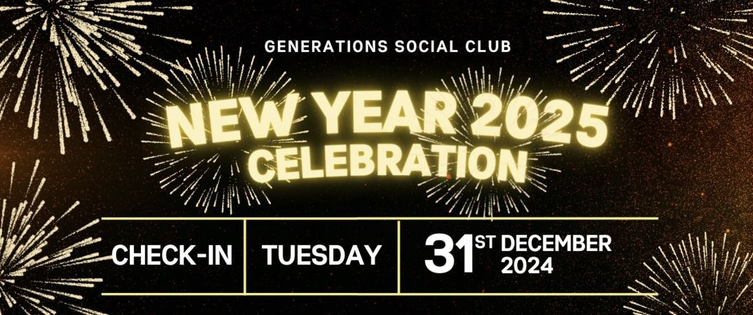 Generations Social Club New Year's Eve Celebration 2025