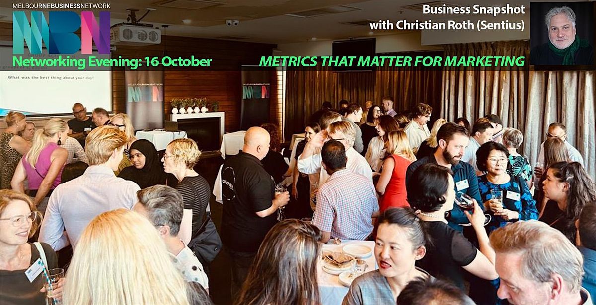 MBN Monthly Networking and Catch-Up:  Thursday, 16 October 2025