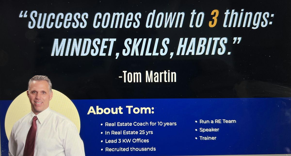 "Success comes down to 3 things, Mindset, Skills, Habits"