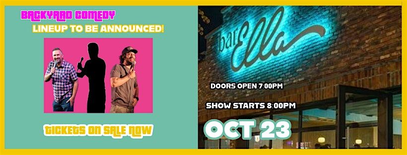 Standup Comedy Night at Bar Ella in PACIFIC BEACH on THURSDAY OCT 23