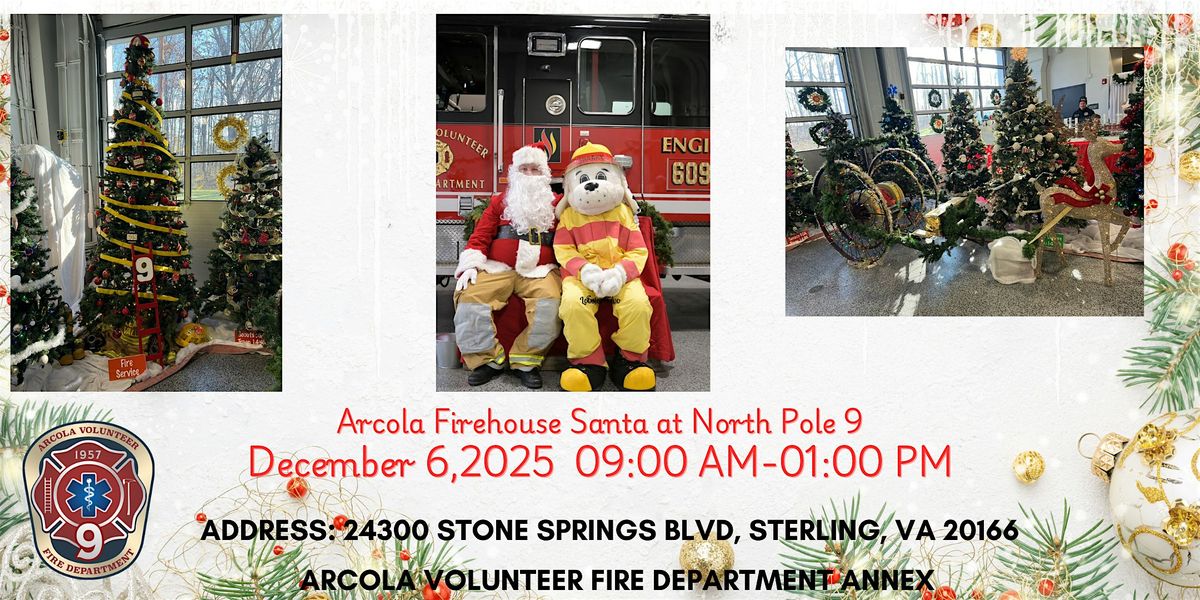 Arcola Firehouse Santa  at North Pole 9