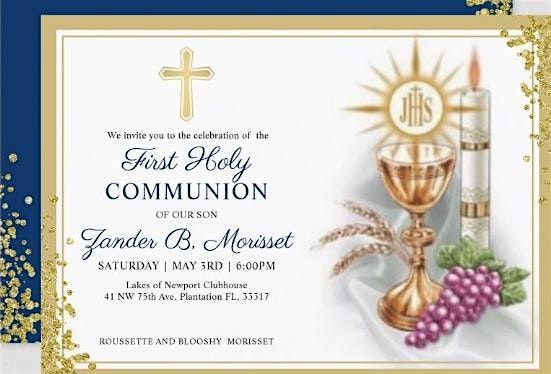 Zander\u2019s First Communion