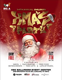 Free Children\u2019s Xmas party in Dallas December 7th