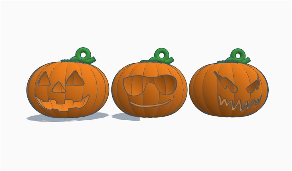 3D Design a Scary Pumpkin with Tinkercad