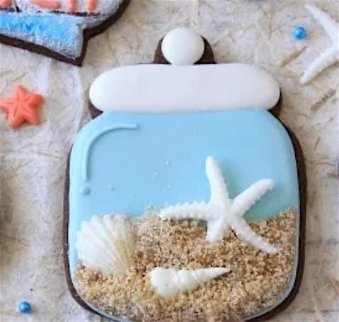 Beach Vibes Cookie Decorating Class \u2013 XL Mason Jar Edition!