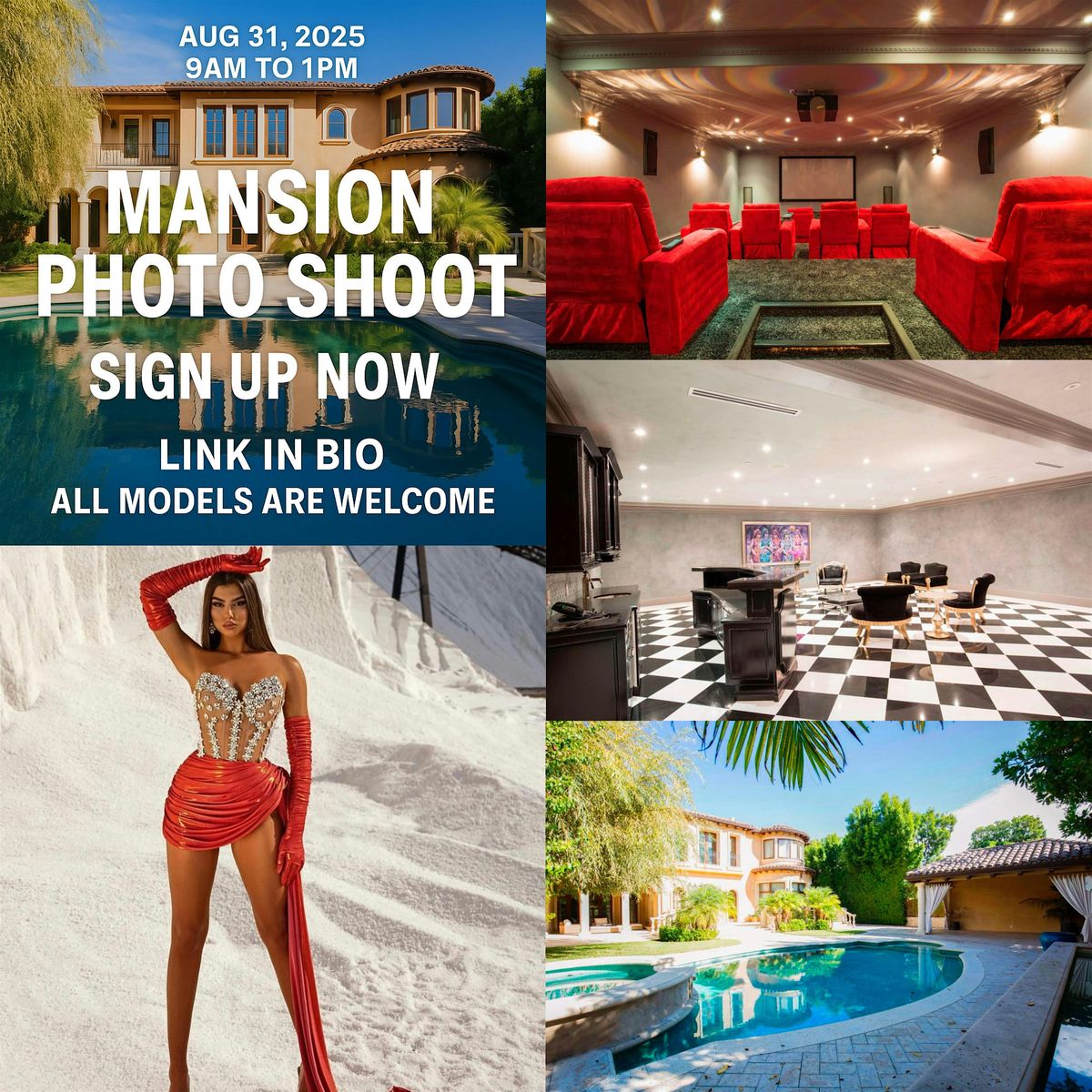 CONCEITED MODELING & US MODEL CONNECT MANSION NETWORKING PHOTOSHOOT