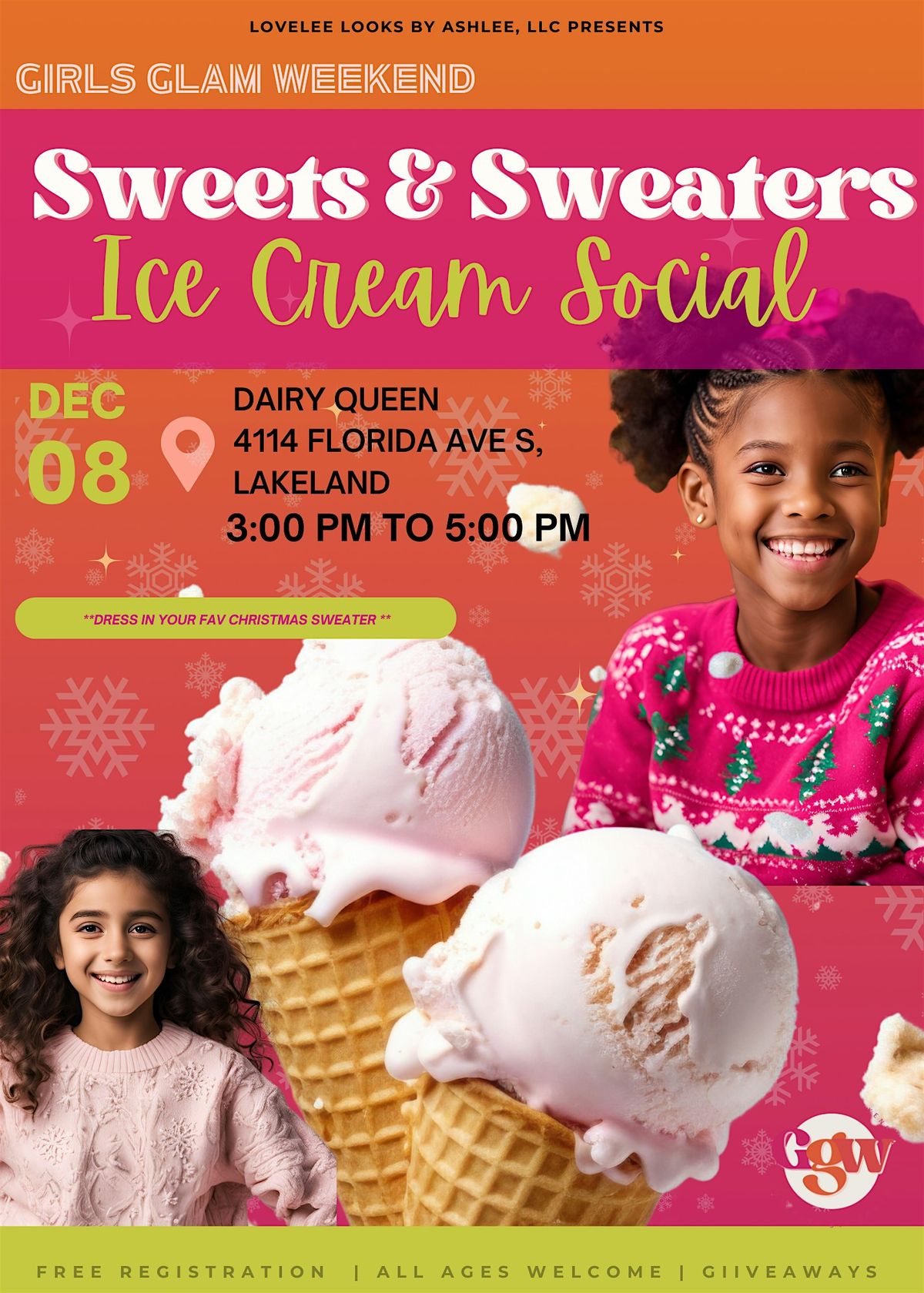 Girls Glam  Weekend - Sweets & Sweaters : Ice Cream Social