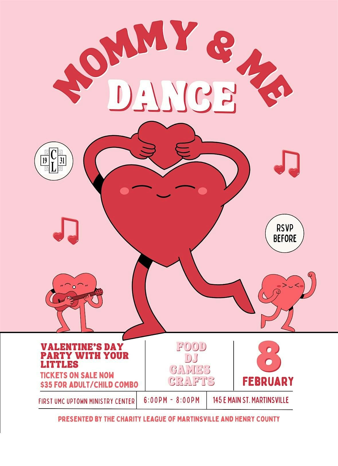 Charity League Mommy and Me Valentine\u2019s Dance