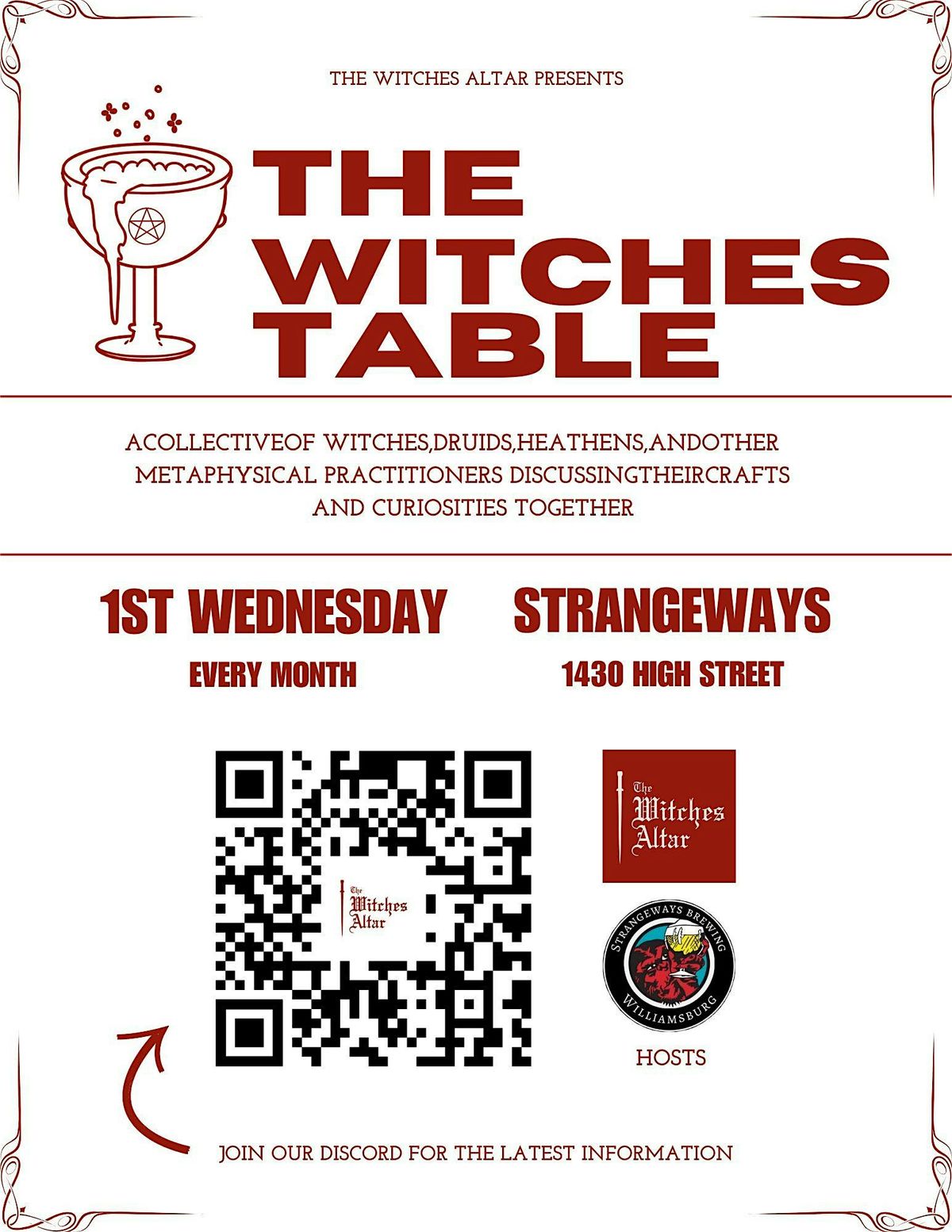 Witches Table: Williamsburg