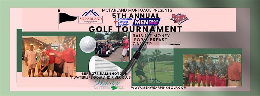 5th Annual Men Wear Pink Golf Tournament
