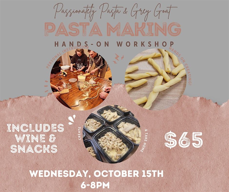 10\/15 Learn to Make and Shape Your Own Pasta