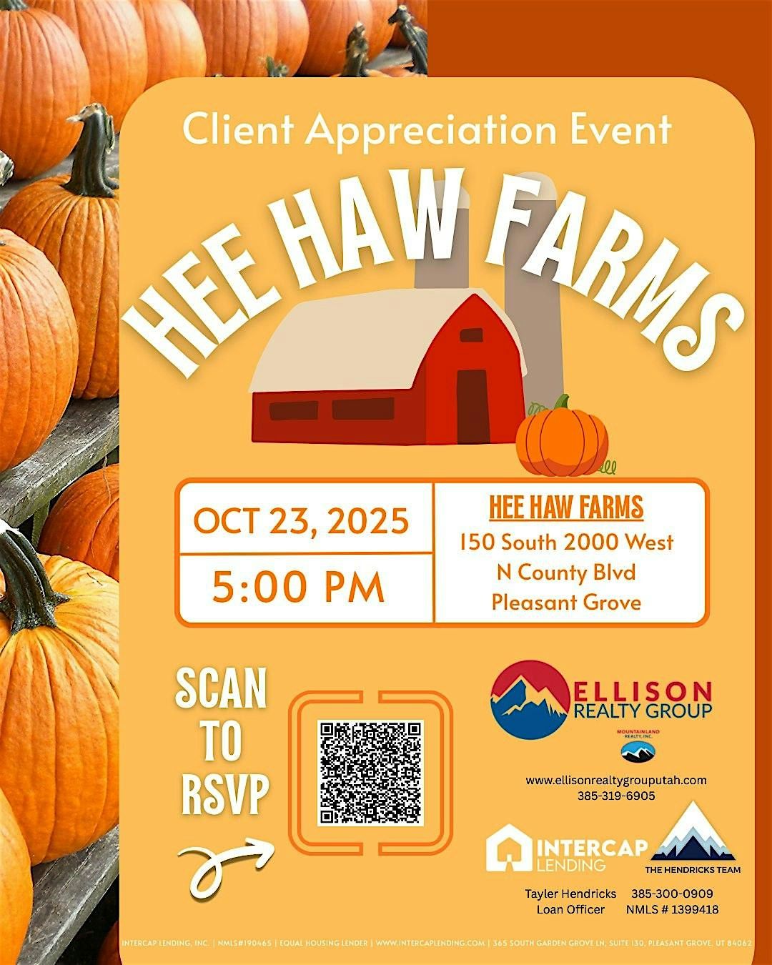 Ellison Realty Hee Haws Farms RSVP