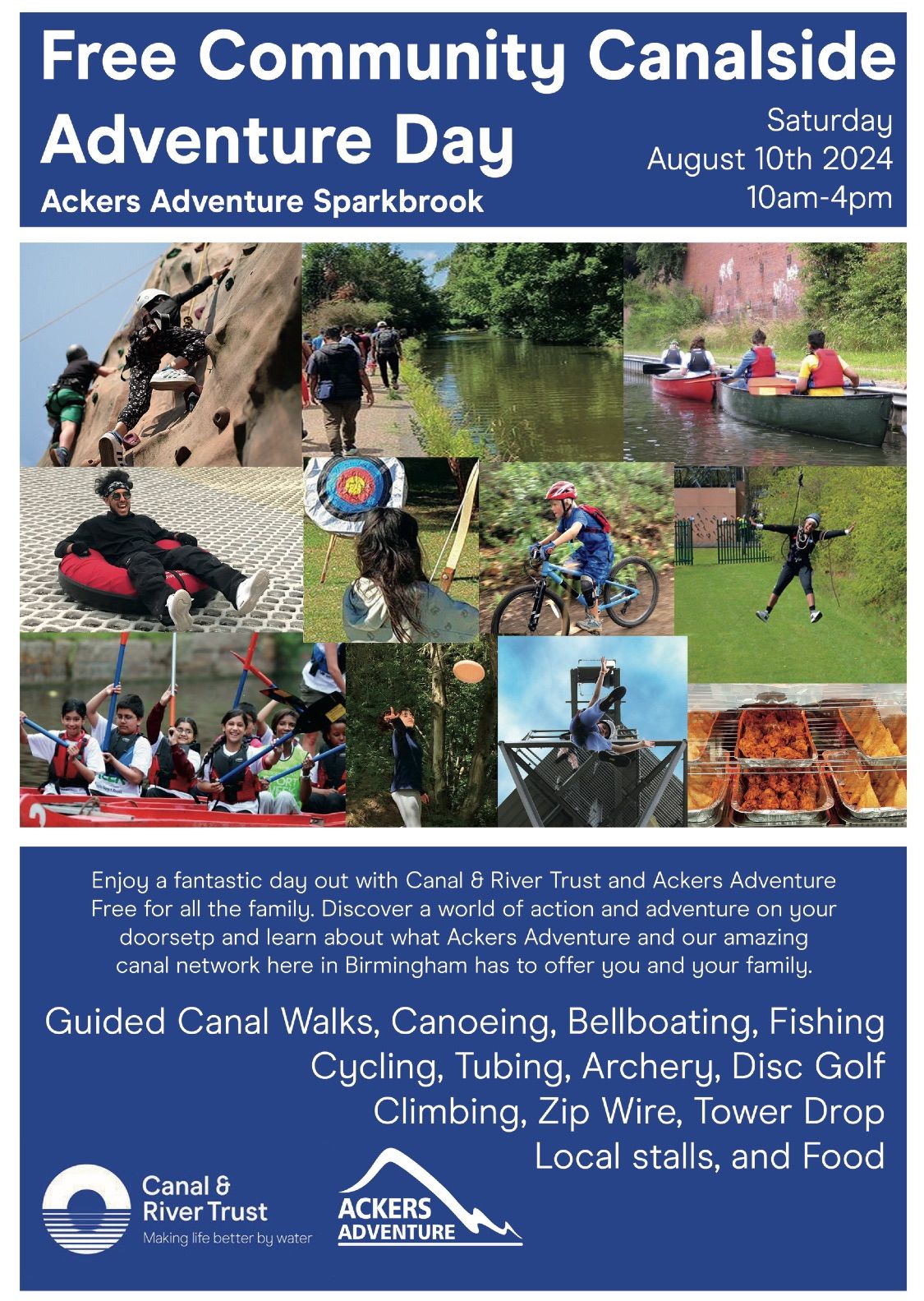 Free Community Canalside Adventure Day