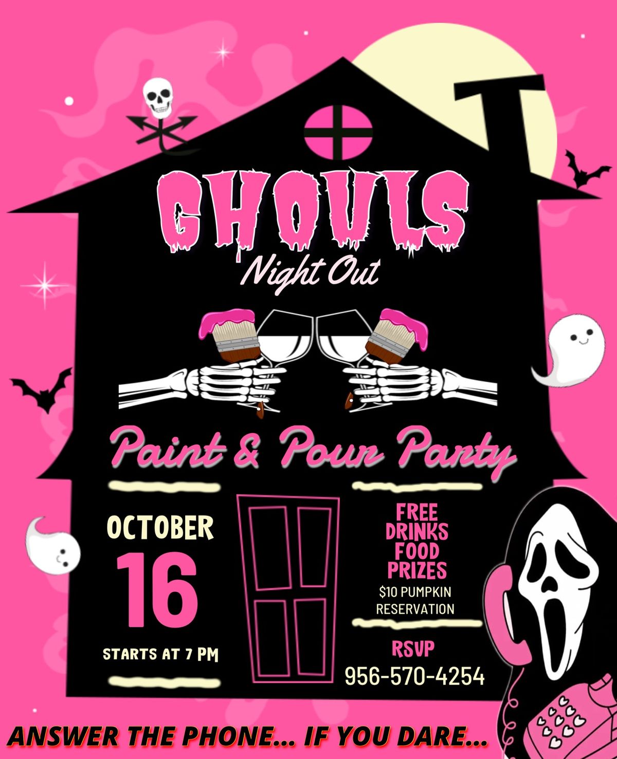 PAINT AND POUR HALLOWEEN EVENT 