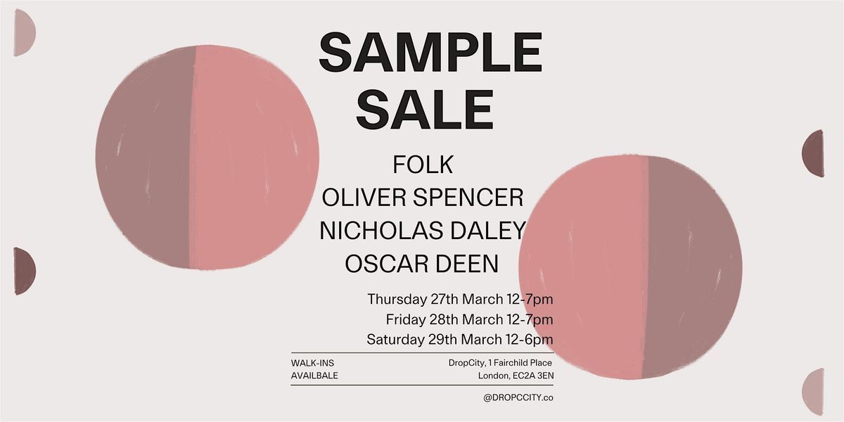 Oliver Spencer, Folk, Nicholas Daley Sample Sale - Up To 80% Off!