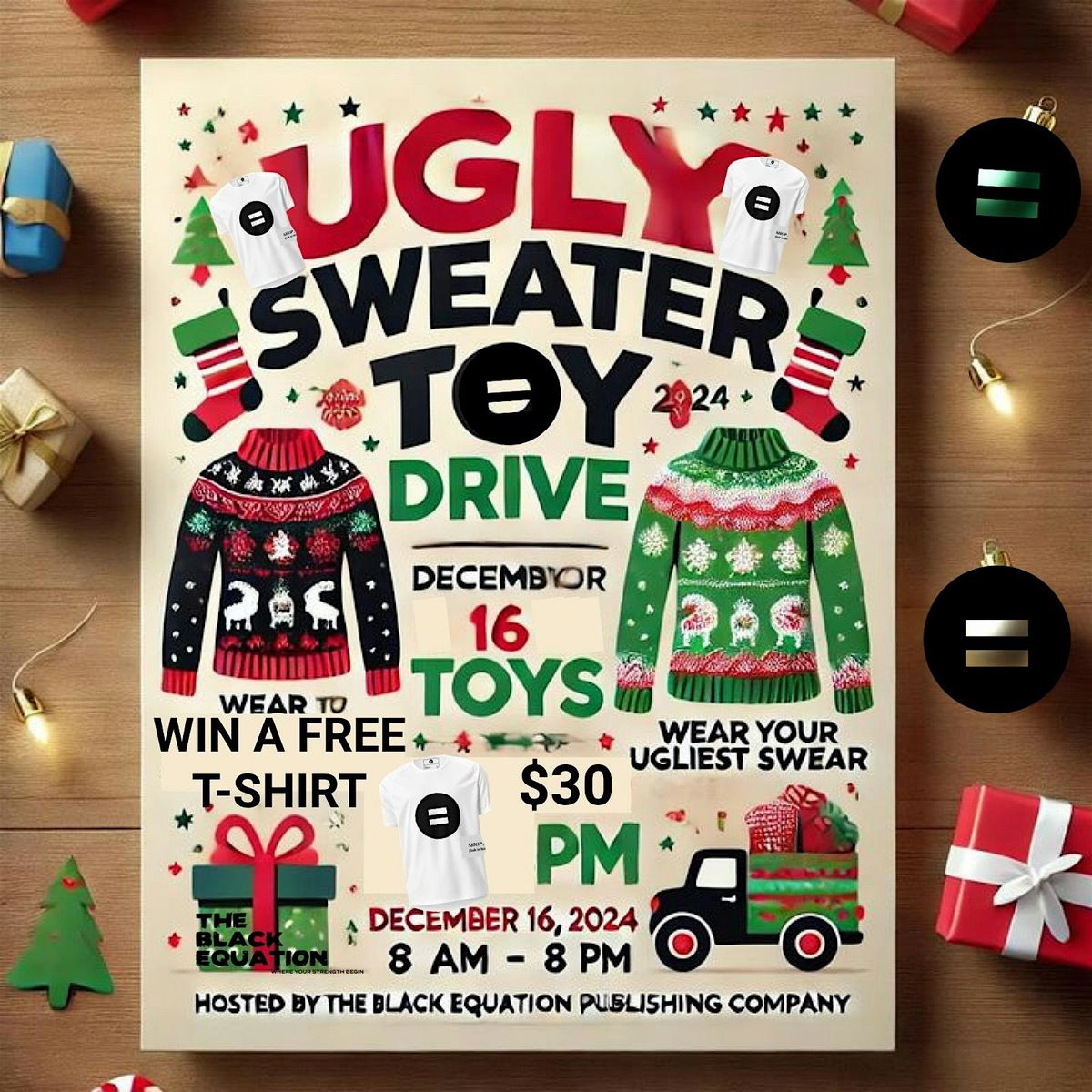 Ugly Sweater Toy Drive December 16, 2024