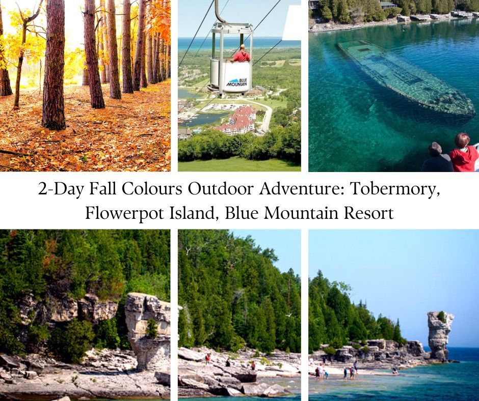  2-Day Fall Colours Outdoor Adventure: Tobermory, Flowerpot Island, Blue Mountain Resort