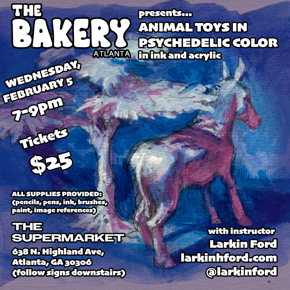 Candy Animals: Toys in Psychedelic Colors ~ Painting with Larkin