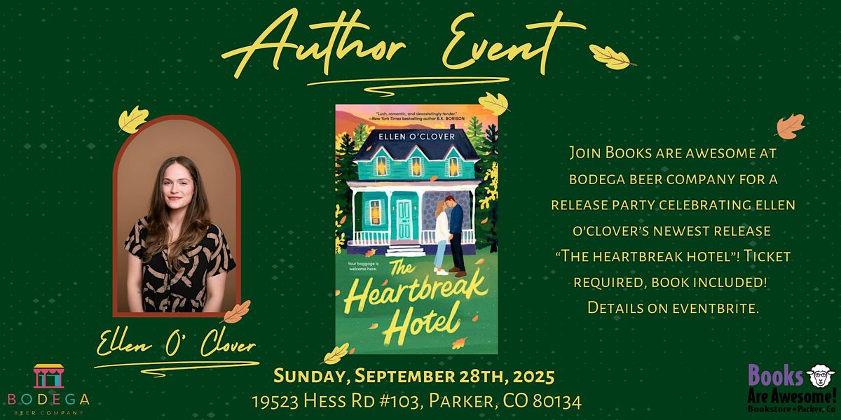 Author Event: Ellen O'Clover "The Heartbreak Hotel"