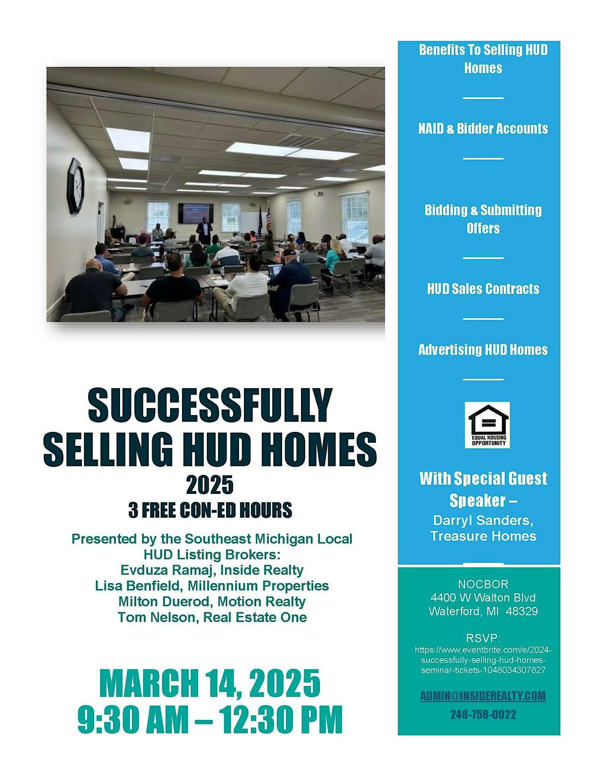 2025 Successfully Selling HUD Homes Seminar