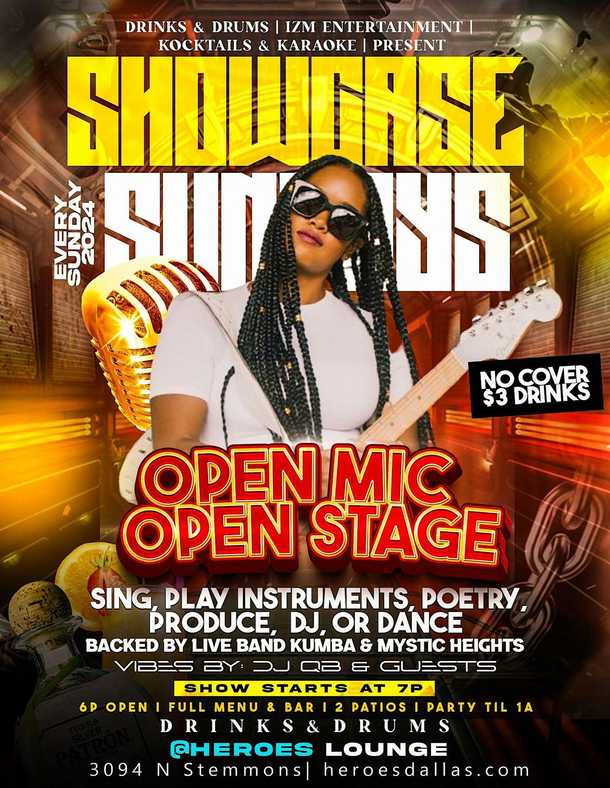 SHOWCASE SUNDAYS | Live Band Open Mic & Open Stage