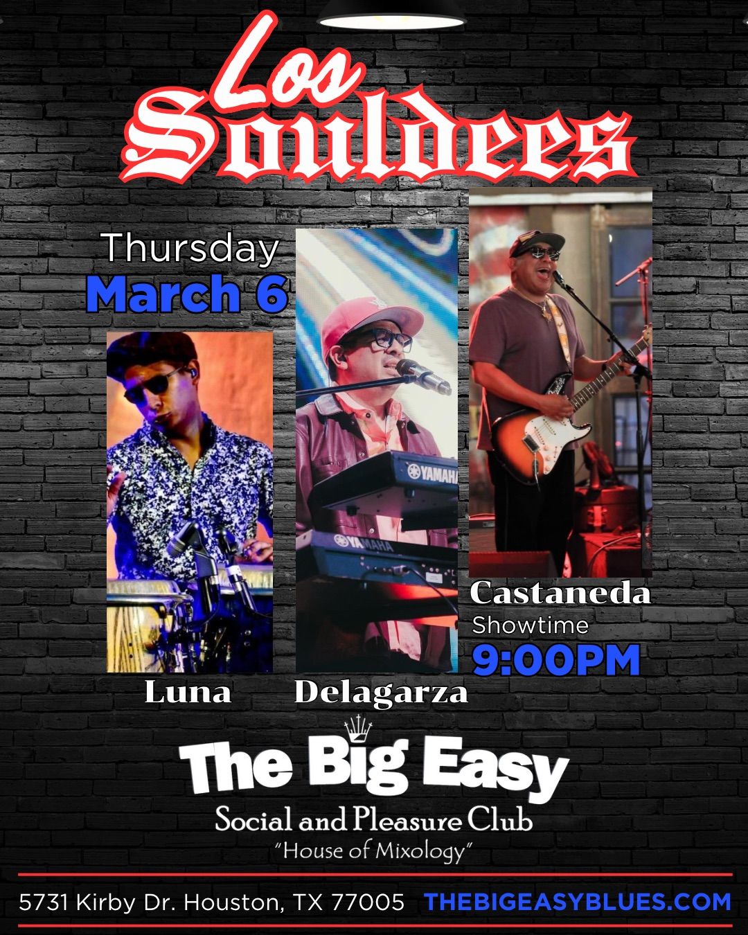 Los Souldees at The Big Easy - Live Music - Dancing