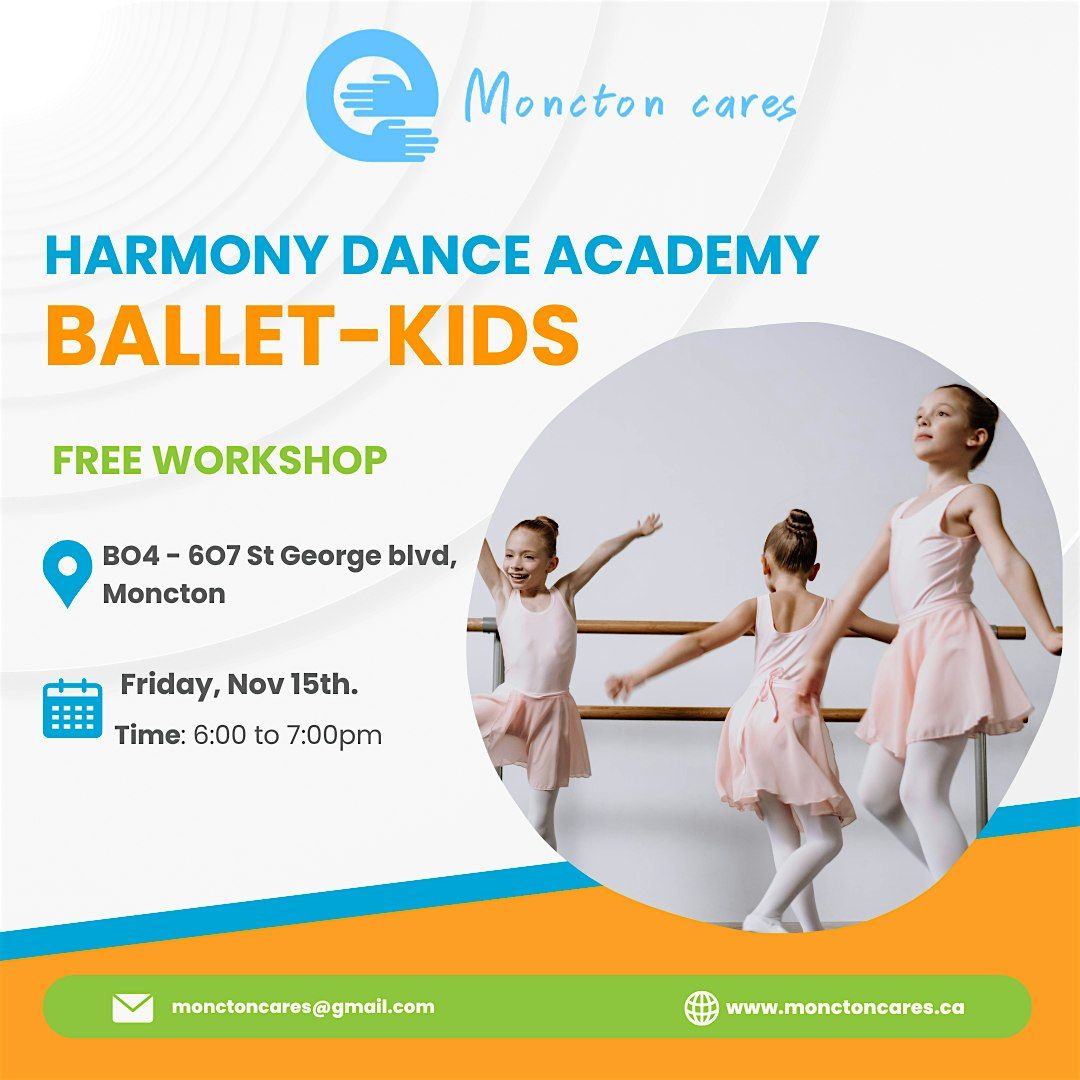 FREE Workshop Ballet  for Kids  - Moncton Cares