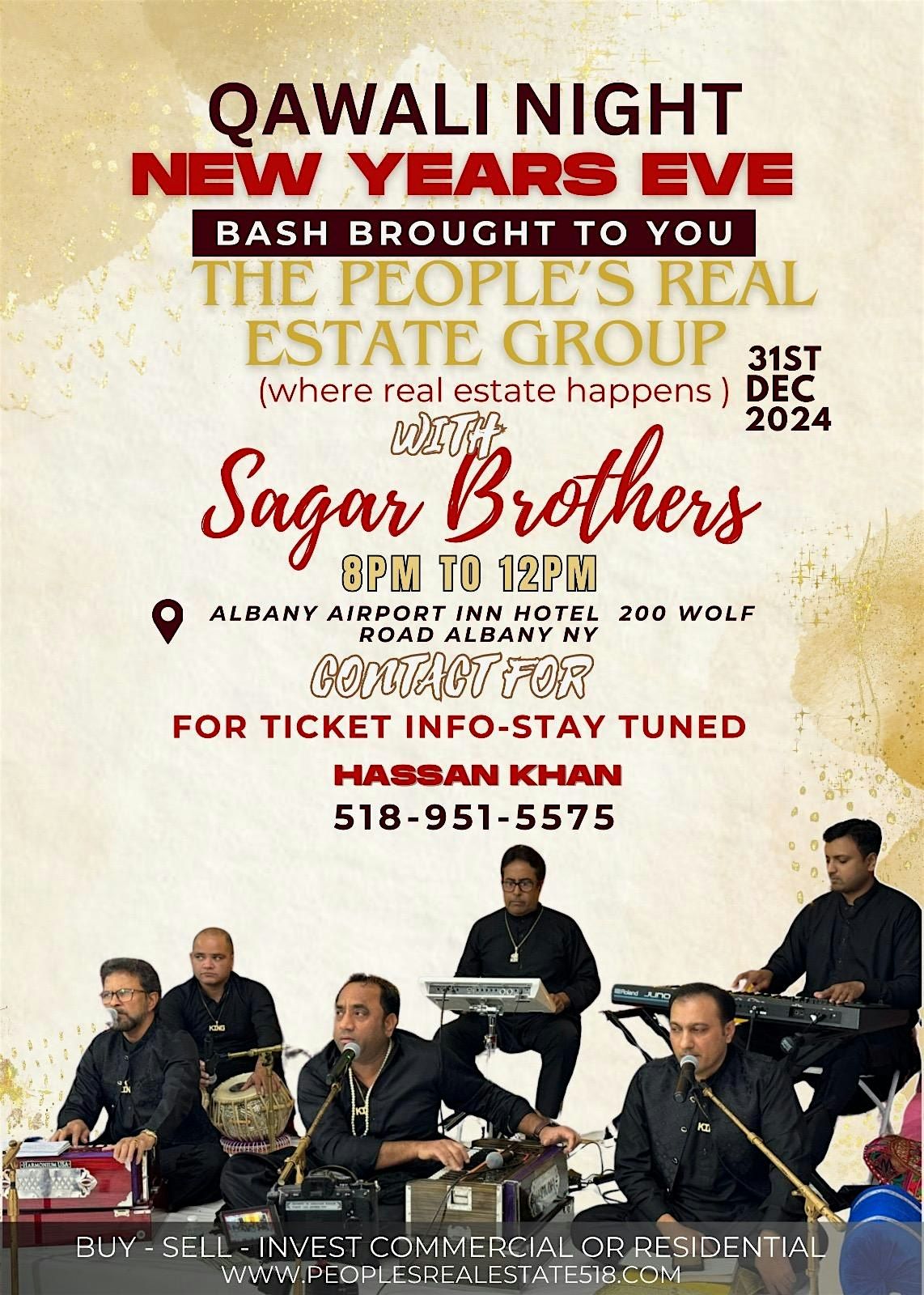 Qawali Night New Year Eve Bash Brought  to you by The People\u2019s Real Estate