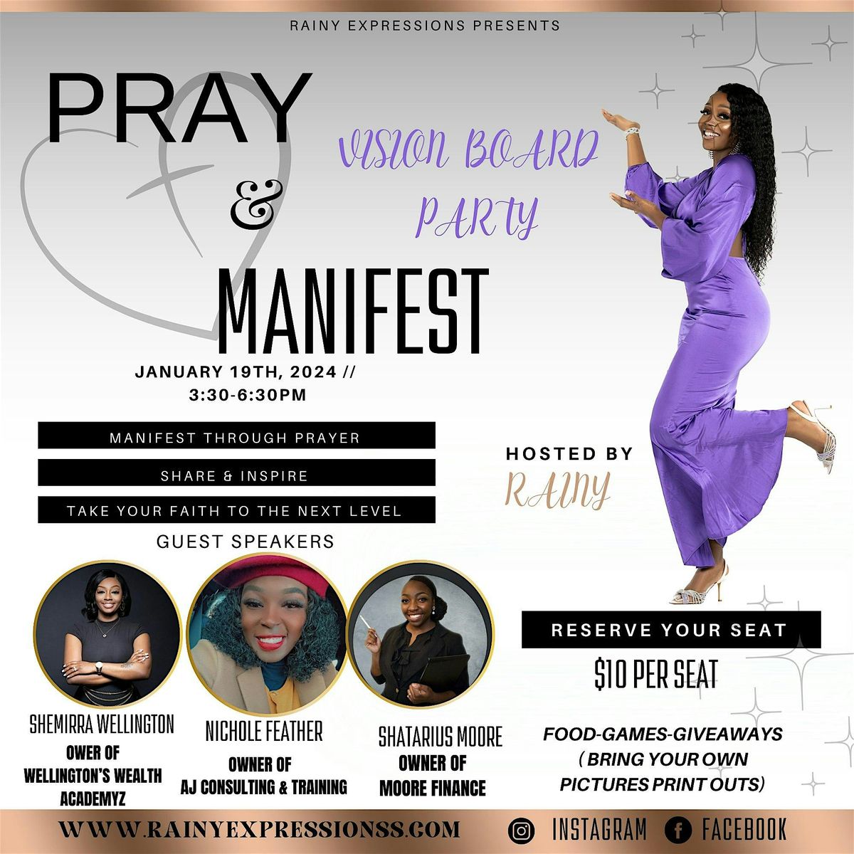 PRAY & MANIFEST VISION BOARD PARTY