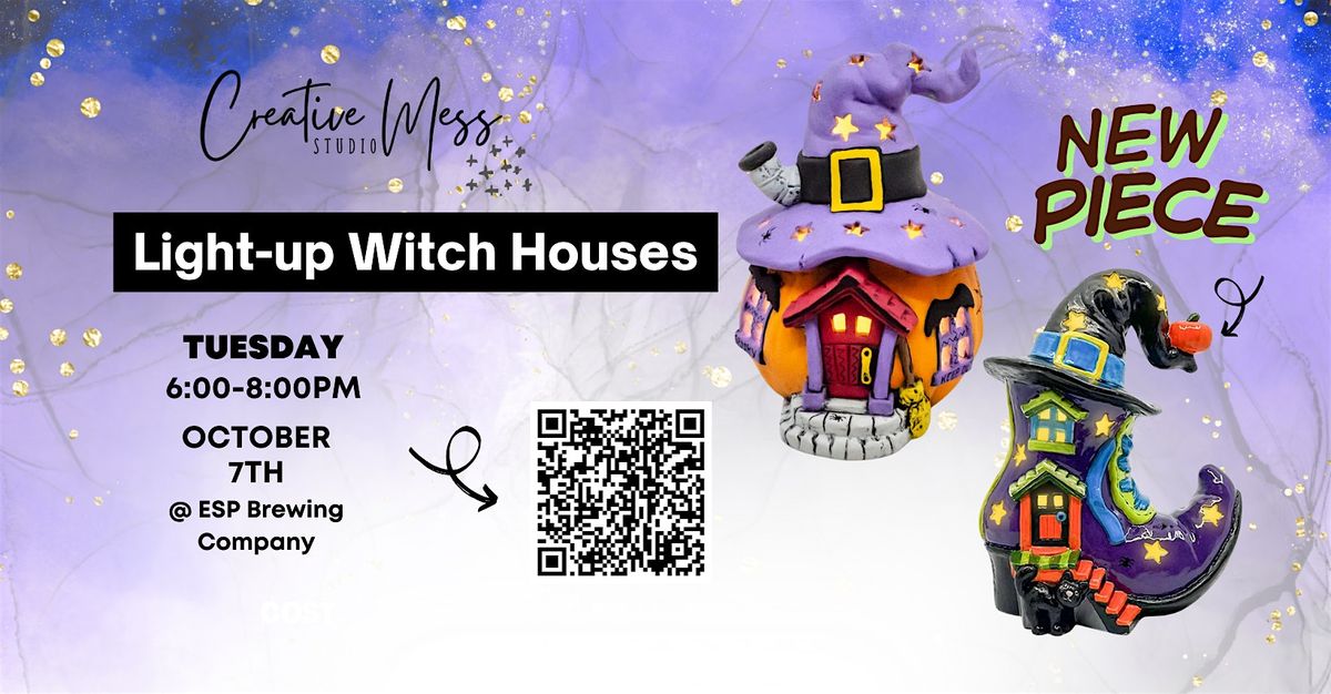 Light-up Ceramic Witch houses | ESP Brewing Company