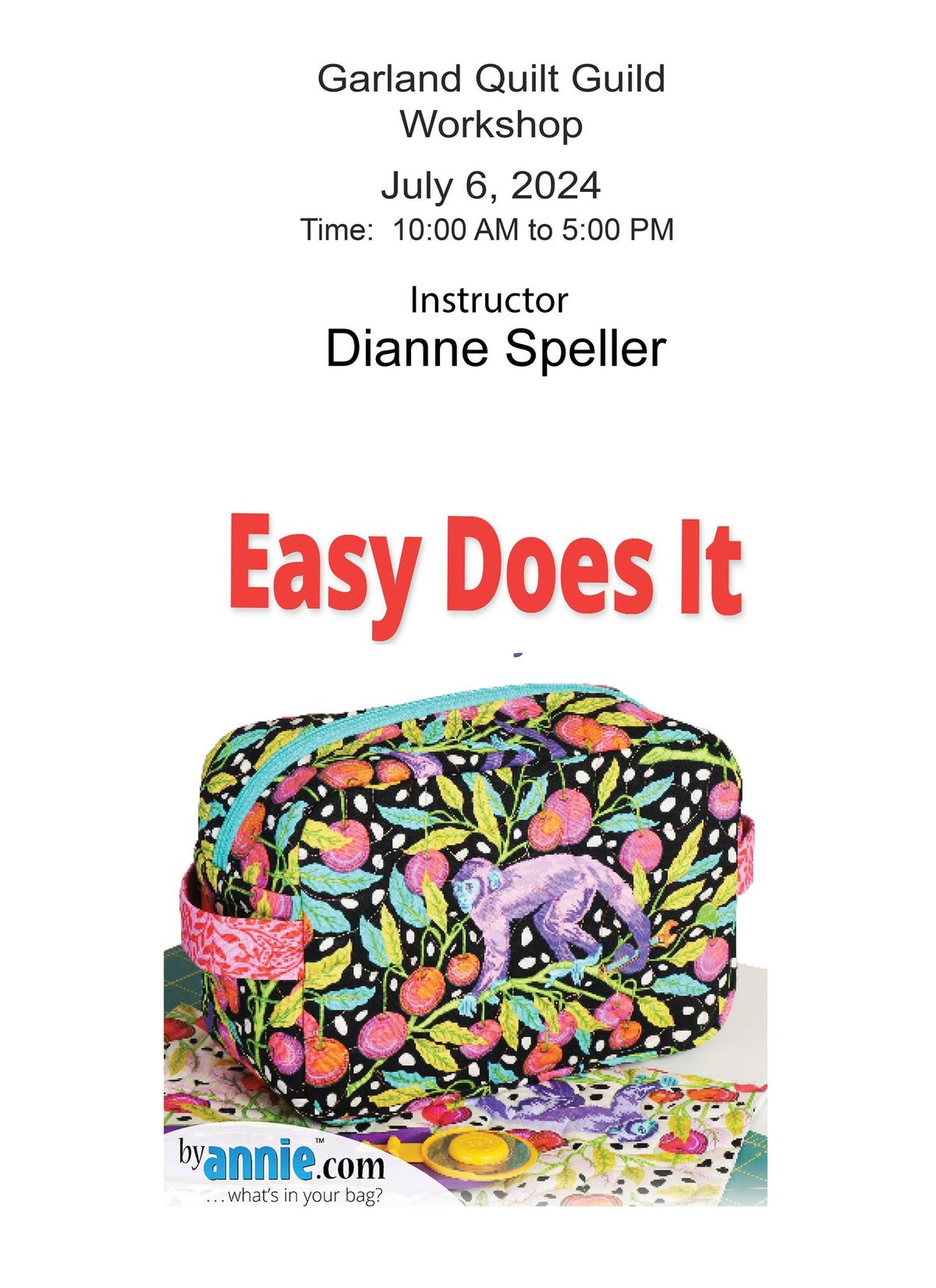 Easy-Does-it Bag Workshop with Dianne Speller