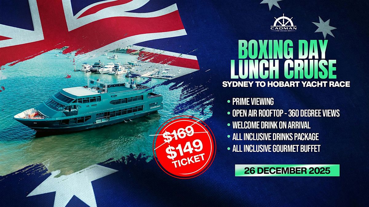 Cadman Cruises | Boxing Day Lunch Cruise | All Inclusive