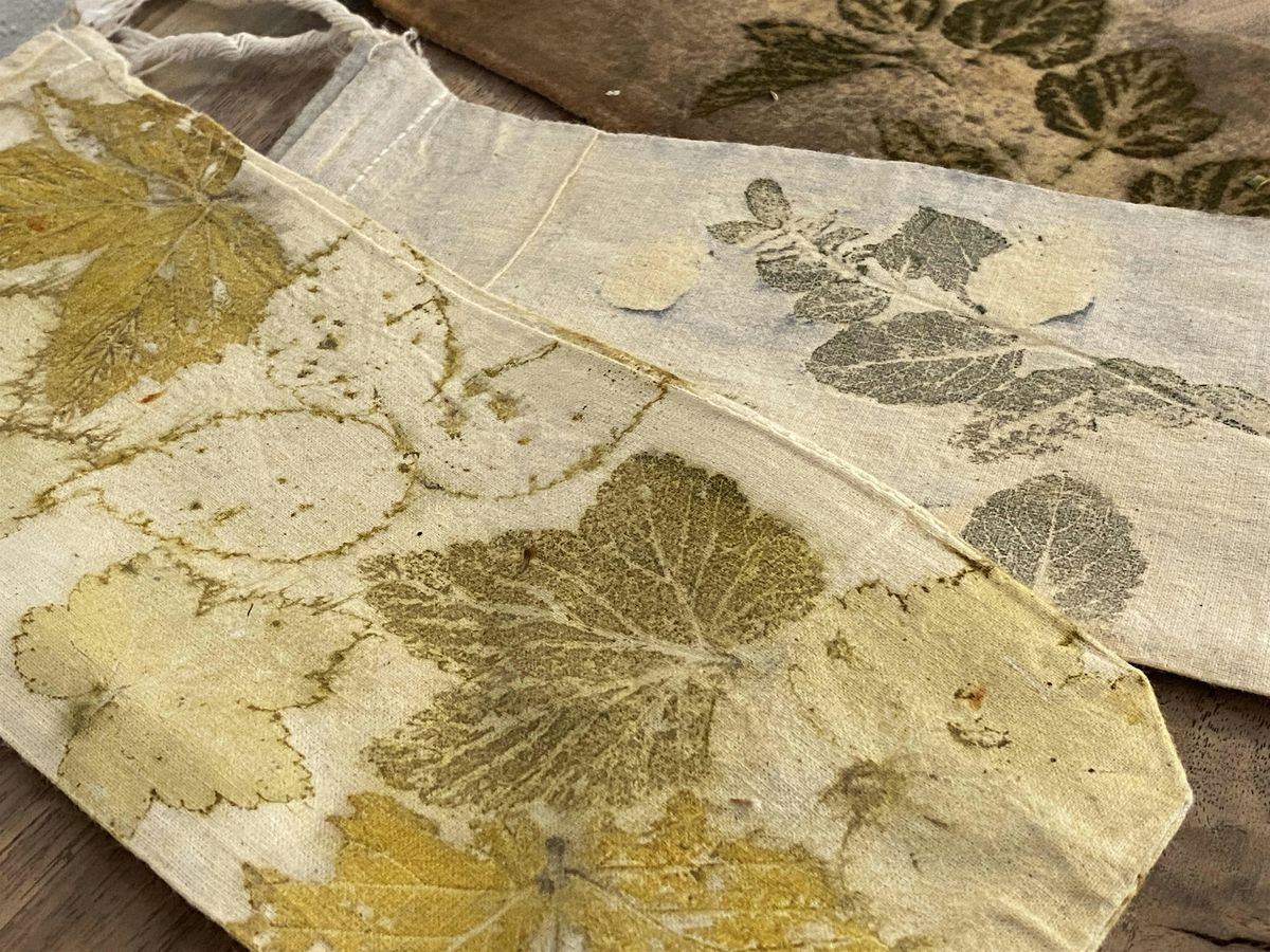 Leaf Printed Cotton Bags